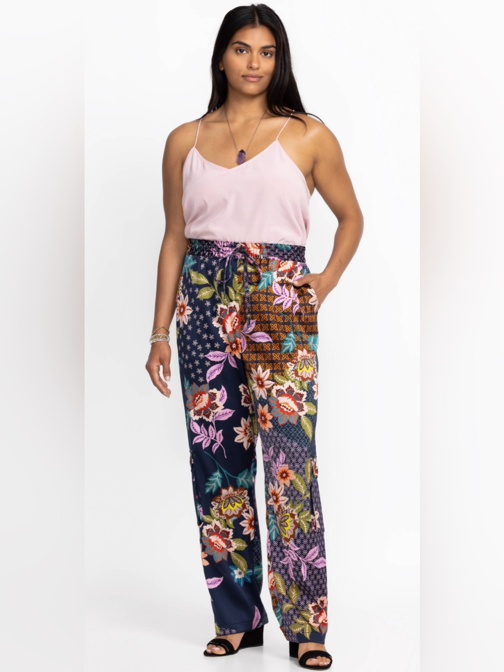 Johnny Was Delfino Kelly Women’s Silk Pants XL